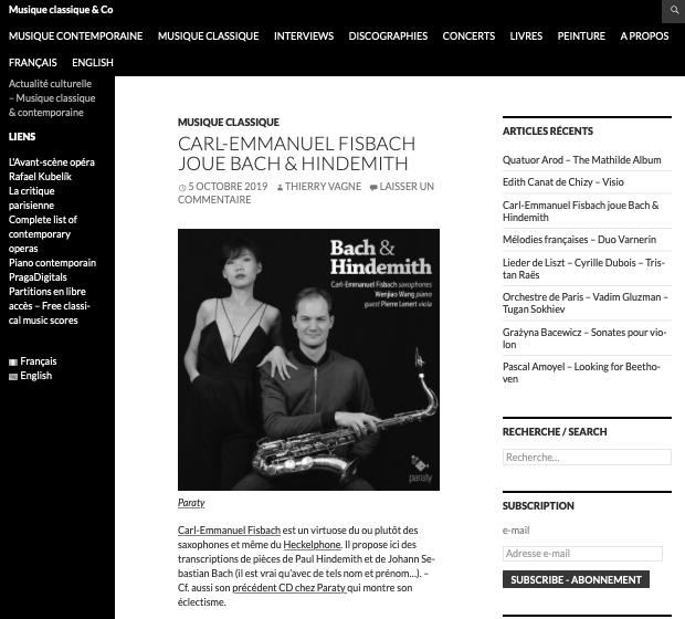 Preview of Thierry  Vagne, Musique classique & Co, http://vagnethierry.fr